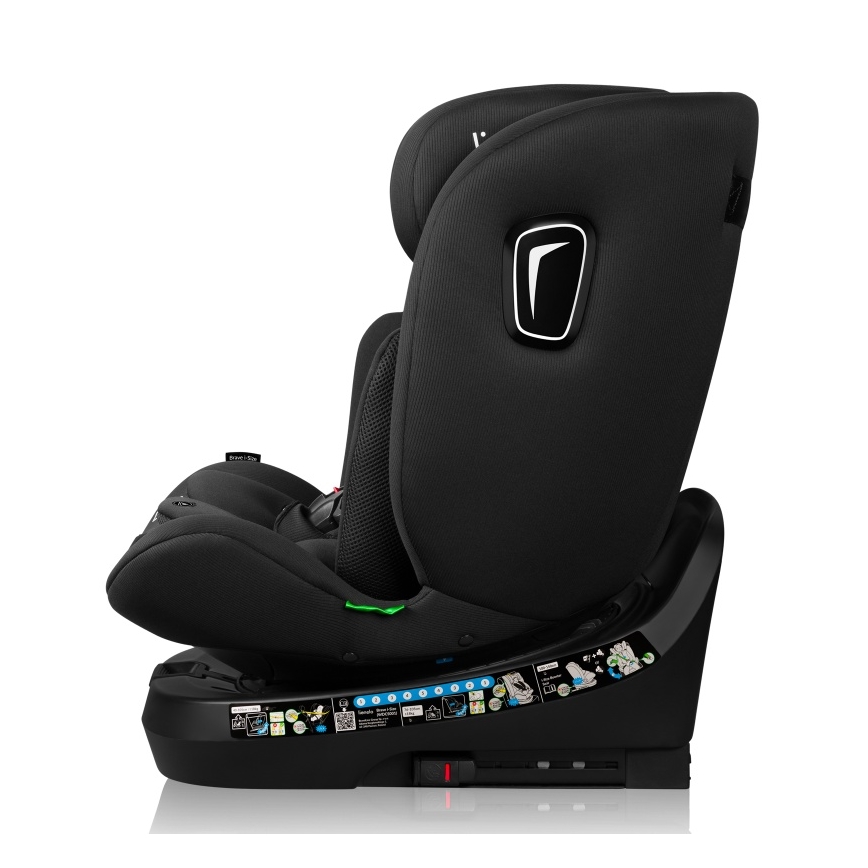 Lionelo - Cadeira auto com base giratória BRAVE i-Size 40–150 cm Preto Carbono