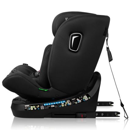 Lionelo - Cadeira auto com base giratória BRAVE i-Size 40–150 cm Preto Carbono