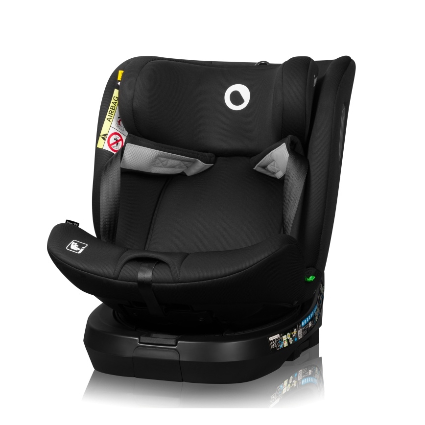 Lionelo - Cadeira auto com base giratória BRAVE i-Size 40–150 cm Preto Carbono