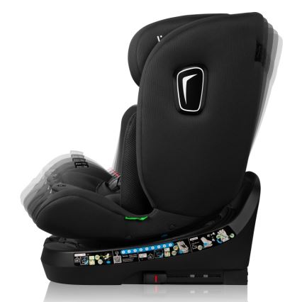Lionelo - Cadeira auto com base giratória BRAVE i-Size 40–150 cm Preto Carbono