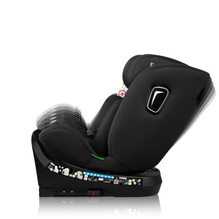 Lionelo - Cadeira auto com base giratória BRAVE i-Size 40–150 cm Preto Carbono