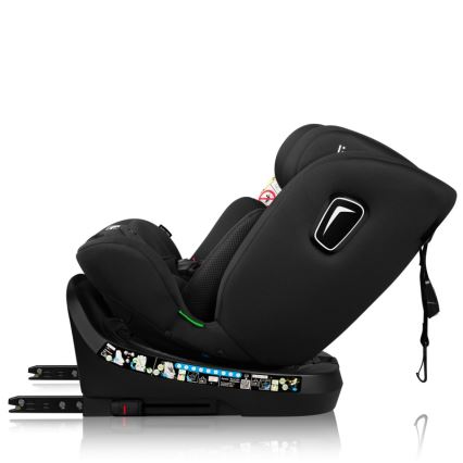Lionelo - Cadeira auto com base giratória BRAVE i-Size 40–150 cm Preto Carbono