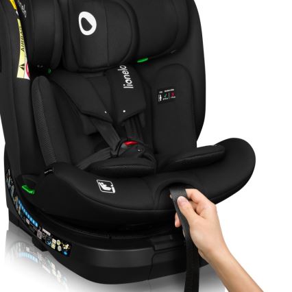 Lionelo - Cadeira auto com base giratória BRAVE i-Size 40–150 cm Preto Carbono