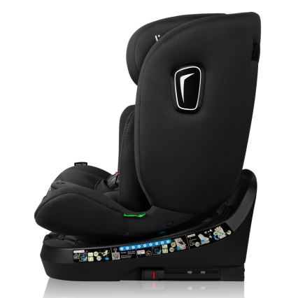 Lionelo - Cadeira auto com base giratória BRAVE i-Size 40–150 cm Preto Carbono