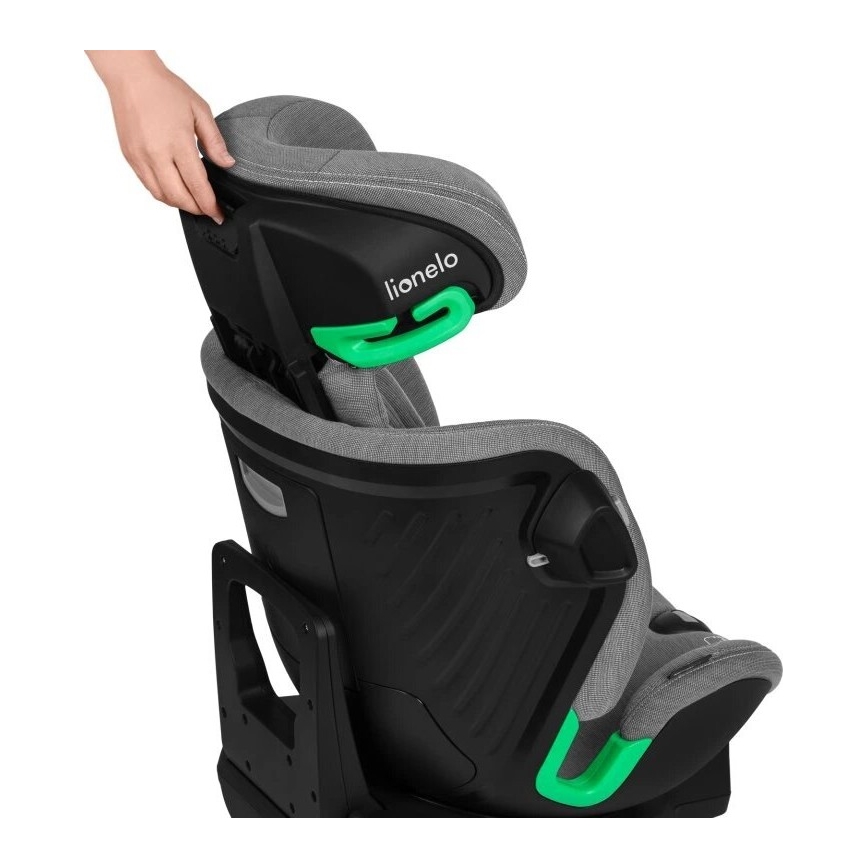 Lionelo - Cadeira auto com base giratória HARMONY i-Size 40-150 cm cinzenta