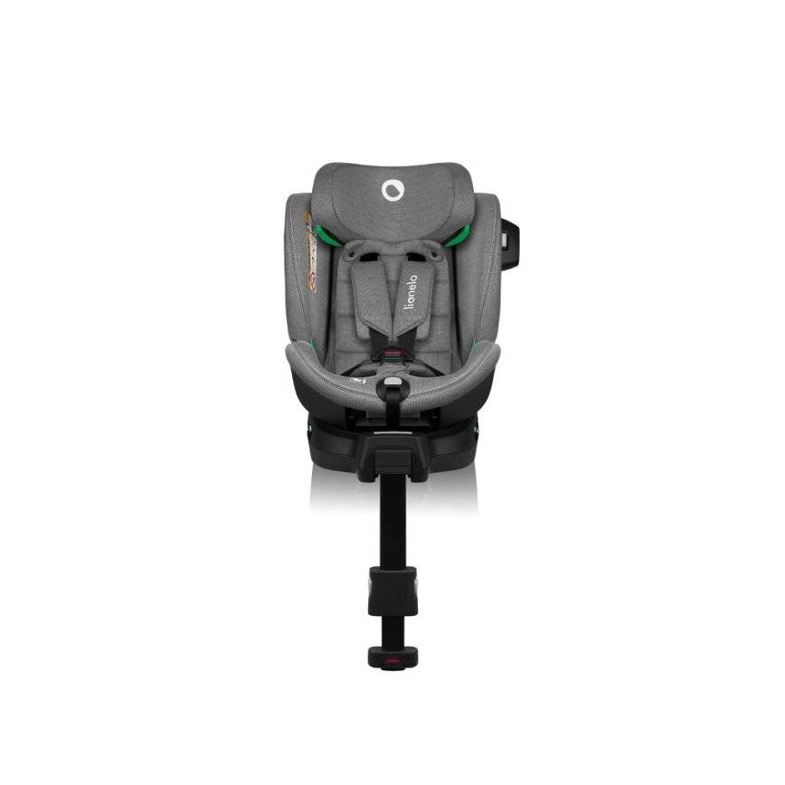 Lionelo - Cadeira auto com base giratória HARMONY i-Size 40-150 cm preto/cinzento