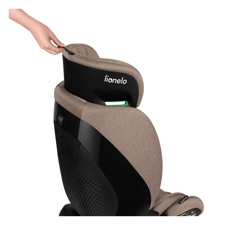 Lionelo - Cadeira Auto com Base Giratória LAVENDER i-Size 76-150 cm Bege Latte