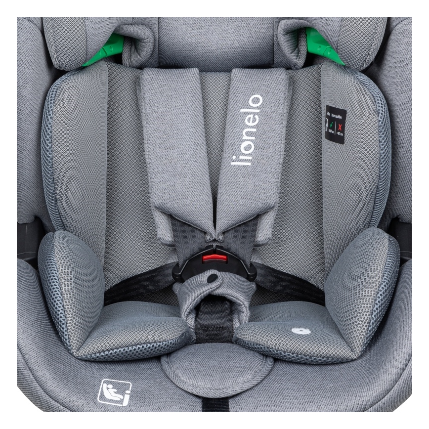 Lionelo - Cadeira auto com base giratória LAVENDER i-Size 76-150 cm Pedra Cinzenta