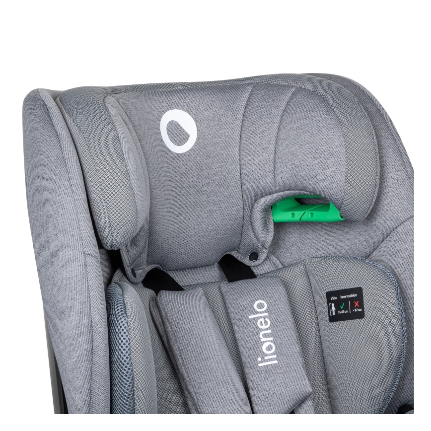 Lionelo - Cadeira auto com base giratória LAVENDER i-Size 76-150 cm Pedra Cinzenta