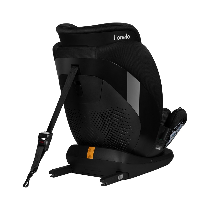 Lionelo - Cadeira auto com base giratória LAVENDER i-Size 76-150 cm Preto Carbono