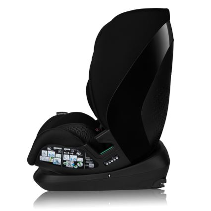 Lionelo - Cadeira auto com base giratória LAVENDER i-Size 76-150 cm Preto Carbono