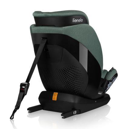 Lionelo - Cadeira auto giratória com base LAVENDER i-Size 76-150 cm Verde Pistache