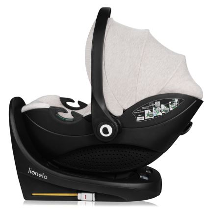 Lionelo - Cadeira auto com base giratória MOXIE SET i-Size 40-87 cm Bege Areia