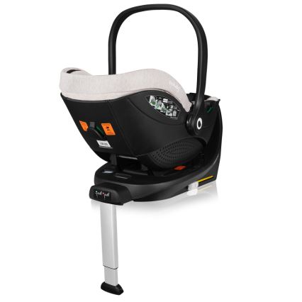Lionelo - Cadeira auto com base giratória MOXIE SET i-Size 40-87 cm Bege Areia