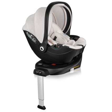 Lionelo - Cadeira auto com base giratória MOXIE SET i-Size 40-87 cm Bege Areia