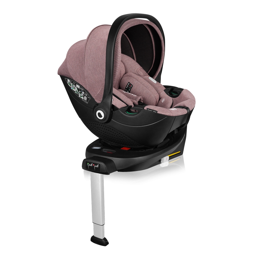 Lionelo - Cadeira auto com base giratória MOXIE SET i-Size 40-87 cm Pink Mauve
