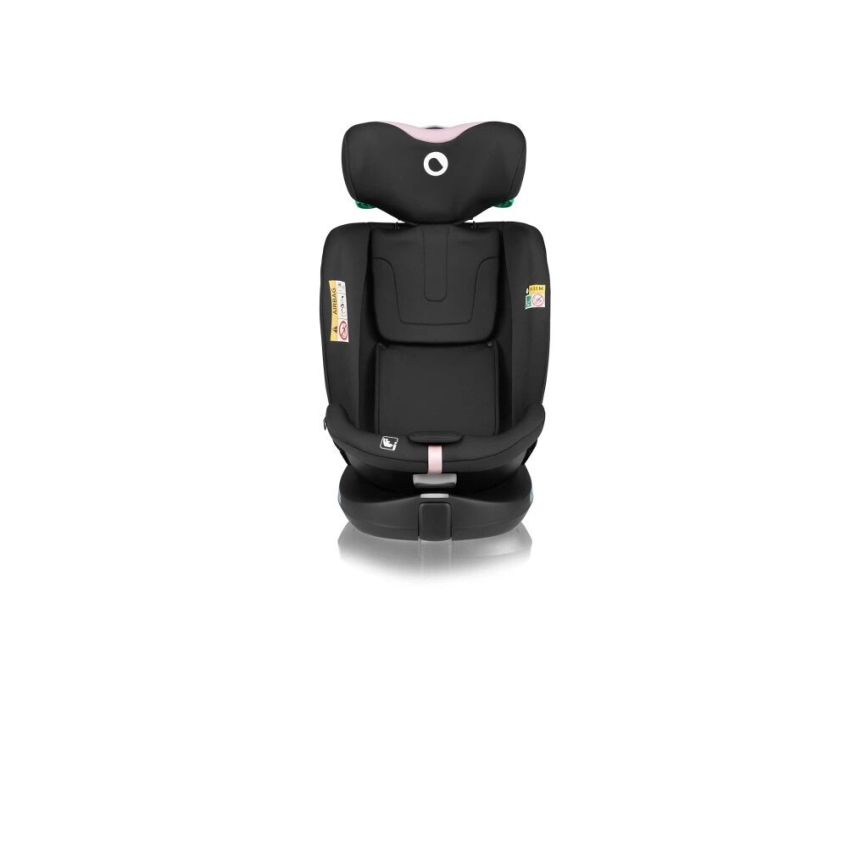 Lionelo - Cadeira auto com base giratória NAVY i-Size 40-150 cm preta/rosa