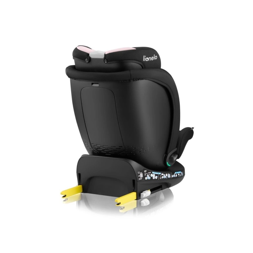 Lionelo - Cadeira auto com base giratória NAVY i-Size 40-150 cm preta/rosa