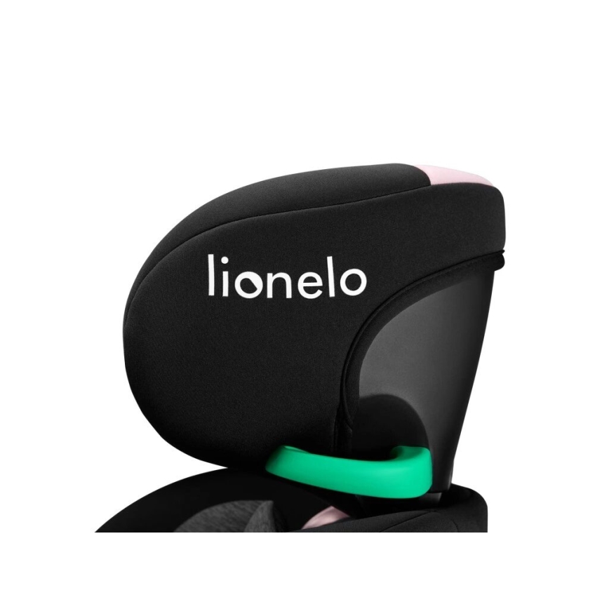 Lionelo - Cadeira auto com base giratória NAVY i-Size 40-150 cm preta/rosa