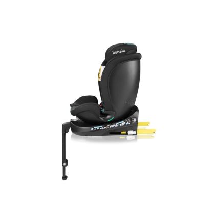Lionelo - Cadeira auto com base giratória NAVY i-Size 40-150 cm preto/turquesa