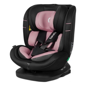 Lionelo - Cadeira auto giratória com base BASTIAAN i-Size 40-150 cm Rosa Pink