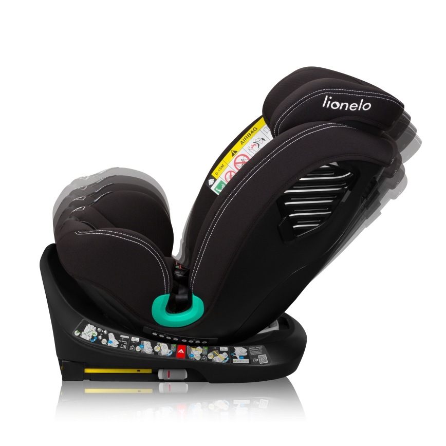 Lionelo - Cadeira auto com base giratória BASTIAAN ONE i-Size 40-150 cm Preto Carbono