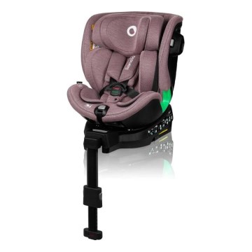 Lionelo - Cadeira Auto Giratória com Base HARMONY i-Size 40-150 cm rosa