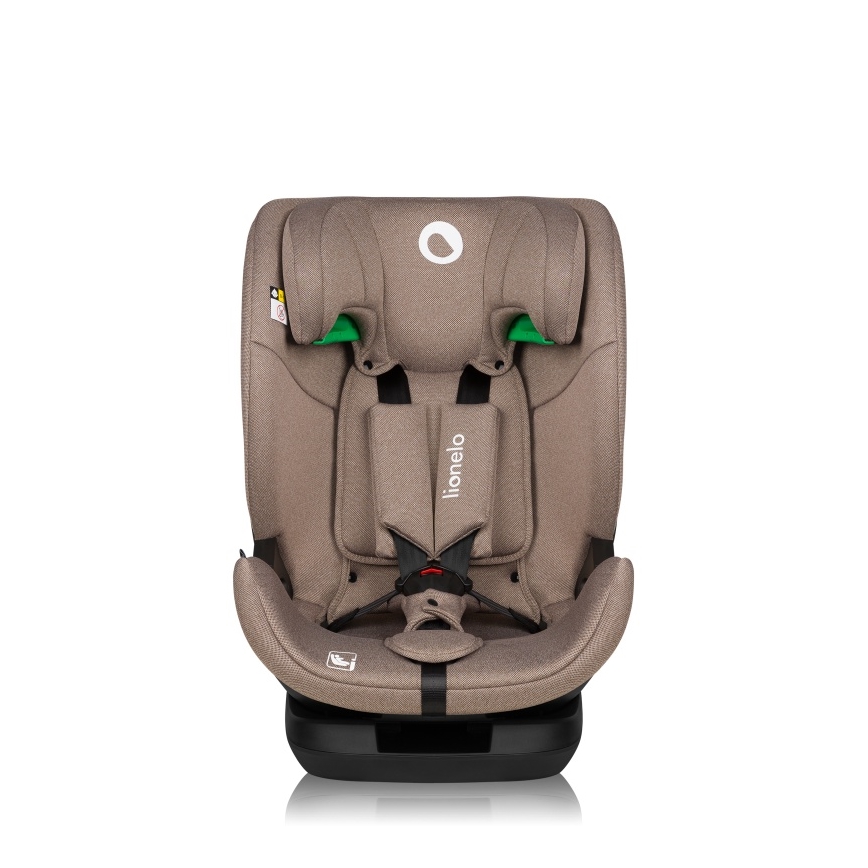 Lionelo - Cadeira auto giratória com base LAVENDER i-Size 76-150 cm Bege Latte
