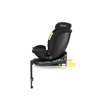 Lionelo - Cadeira auto giratória com base NAVY i-Size 40-150 cm preta/vermelha