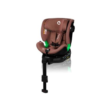 Lionelo - Cadeira Auto Giratória com Base HARMONY i-Size 40-150 cm tijolo