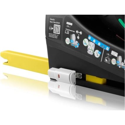 Lionelo - Cadeirinha auto giratória com base NAVY i-Size 40-150 cm preta/turquesa