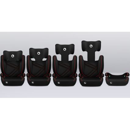 Lionelo - Cadeira Auto HUGO i-Size 100-150 cm preta/vermelha