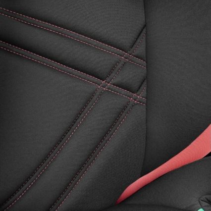Lionelo - Cadeira auto HUGO i-Tamanho 100-150 cm preto/rosa
