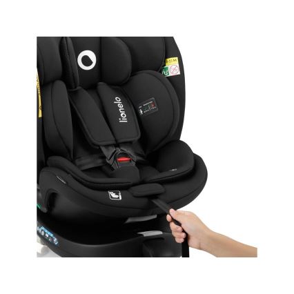 Lionelo - Cadeirinha auto giratória com base NAVY i-Size 40-150 cm preta