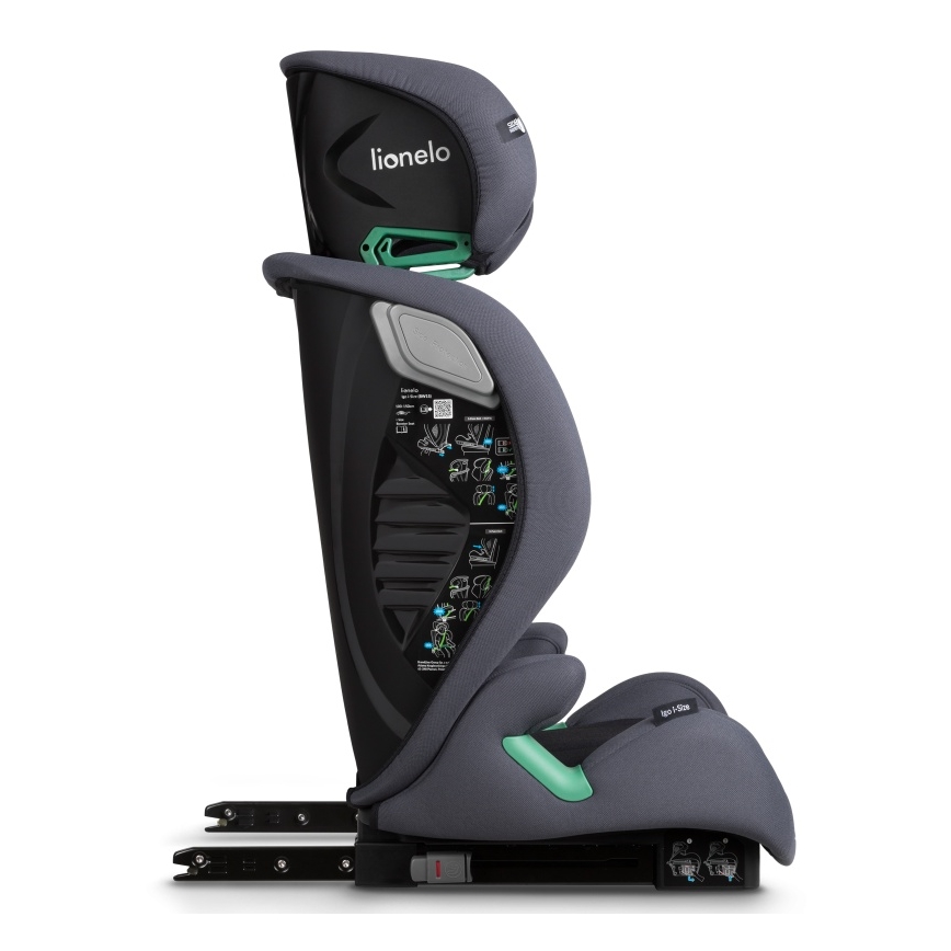 Lionelo - Cadeira Auto IGO i-Size 100-150 cm Cinzento Grafite
