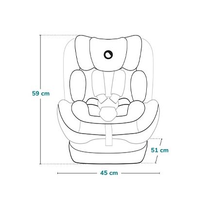 Lionelo - Cadeira Auto IZZY i-Size 40-150 cm Carbono Preto