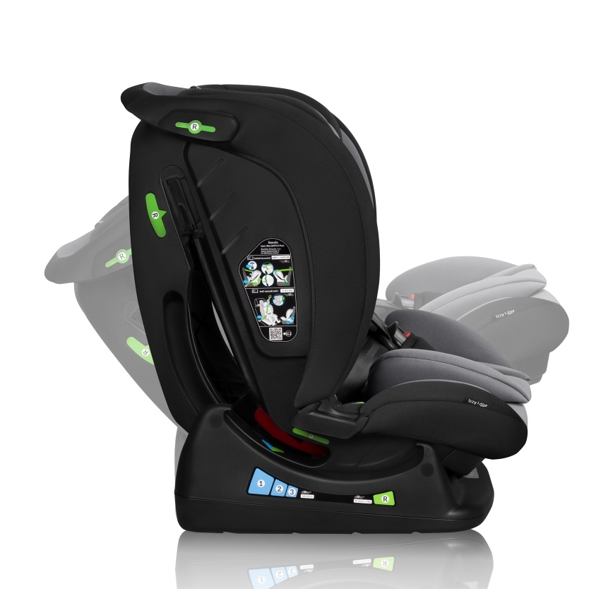 Lionelo - Cadeira Auto IZZY i-Size 40-150 cm Preto/Cinzento