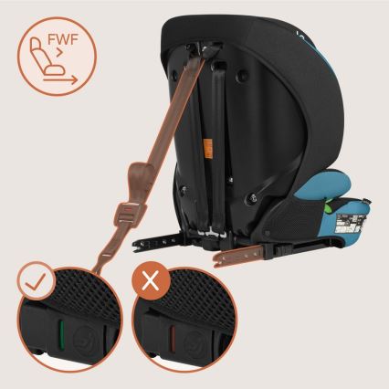Lionelo - Cadeira auto LEVI FIX i-Size 76-150 cm Azul Cobalto