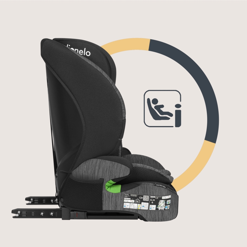Lionelo - Cadeira Auto LEVI FIX i-Size 76-150 cm Pedra Cinzenta