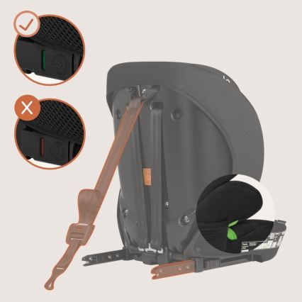 Lionelo - Cadeira Auto LEVI FIX i-Size 76–150 cm Preto Carbono