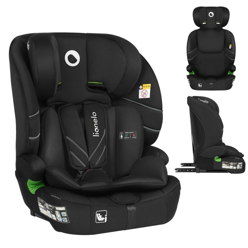 Lionelo - Cadeira Auto LEVI FIX i-Size 76–150 cm Preto Carbono