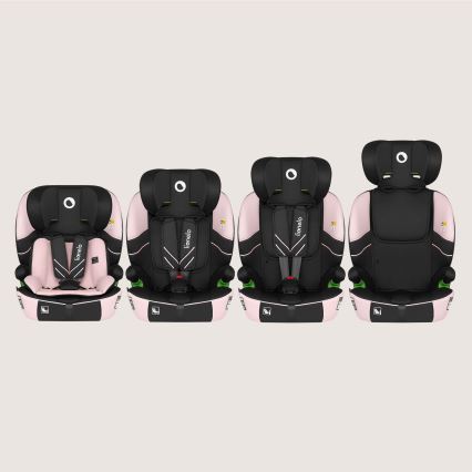 Lionelo - Cadeira auto LEVI FIX i-Size 76-150 cm Rosa Bebé