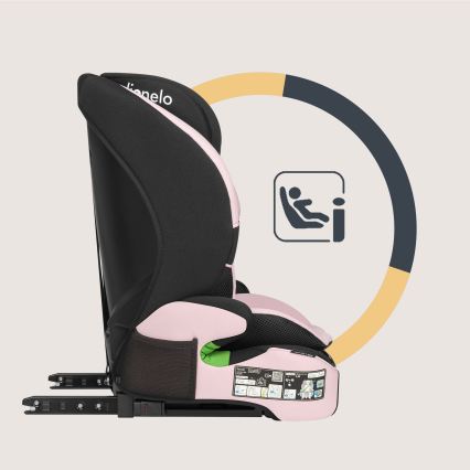 Lionelo - Cadeira auto LEVI FIX i-Size 76-150 cm Rosa Bebé