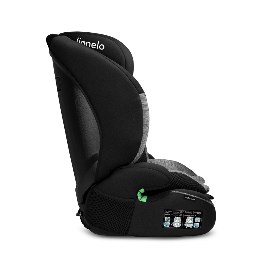 Lionelo - Cadeira Auto LEVI i-Size 76-150 cm Preto/Cinzento