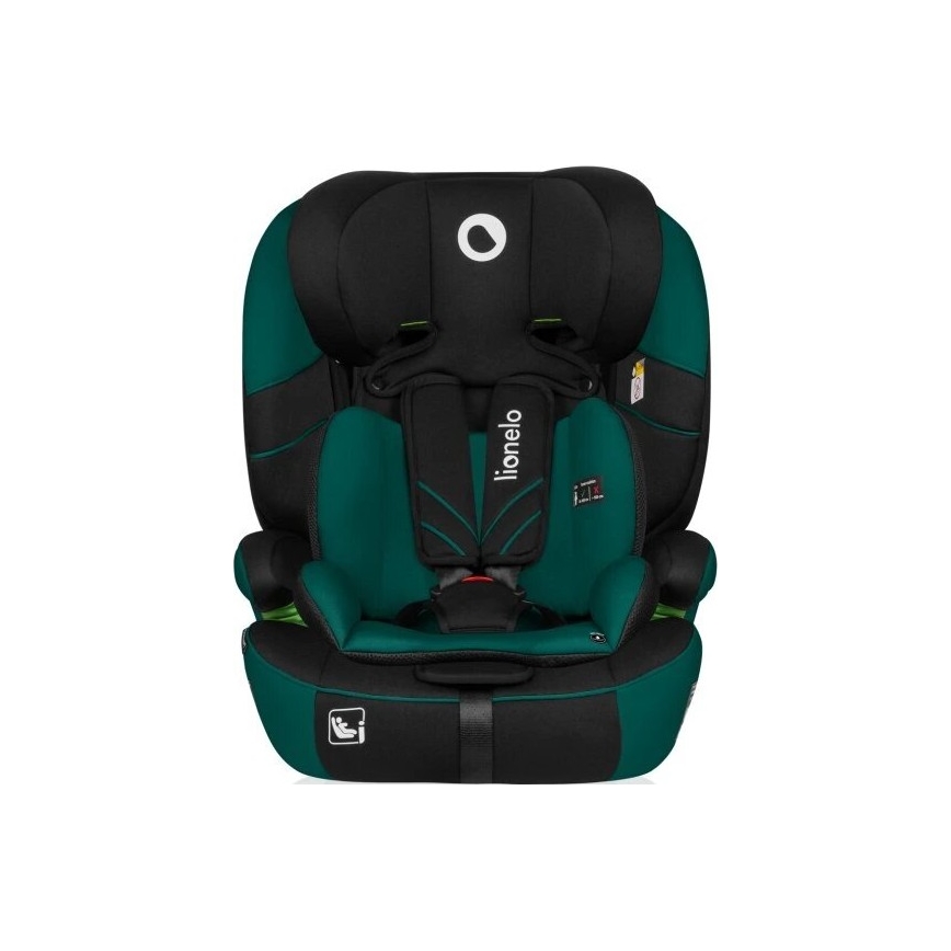 Lionelo - Cadeira auto LEVI ONE i-Tamanho 76-150 cm preto/verde