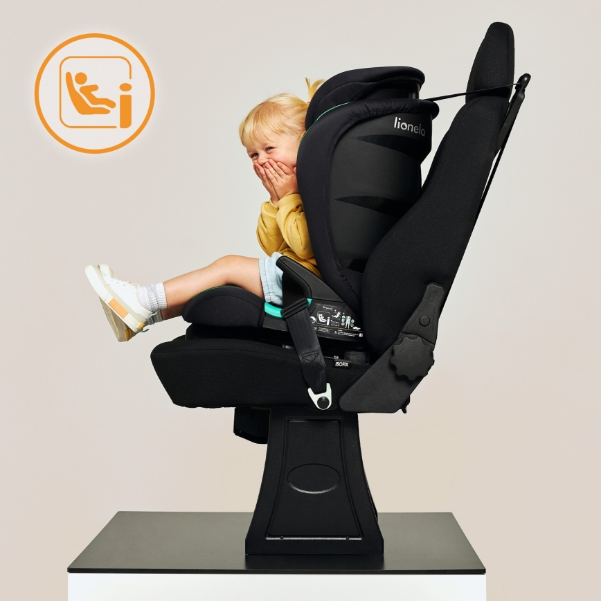 Lionelo - Cadeira Auto NEAL i-Size 100-150 cm Preto Ônix