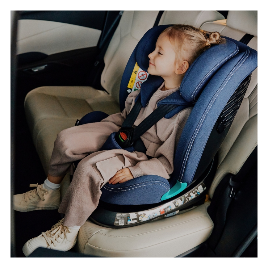 Lionelo - Cadeira auto com base giratória BASTIAAN ONE i-Size 40-150 cm Azul Marinho