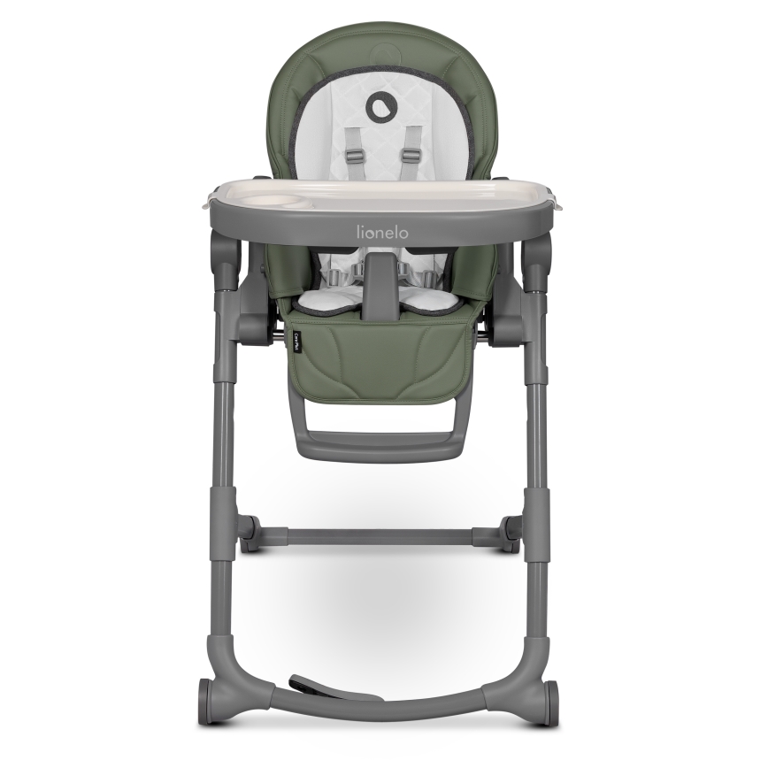 Lionelo - Cadeira de alimentação infantil 2 em 1 CORA PLUS Verde-oliva