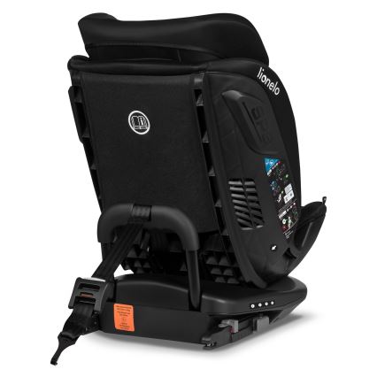 Lionelo - Cadeira de automóvel giratória com base BASTIAAN i-Size 40-150 cm Preto Carbono