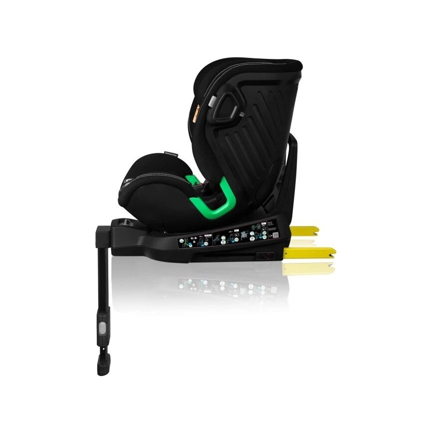 Lionelo - Cadeira de carro com base giratória HARMONY i-Size 40-150 cm preta